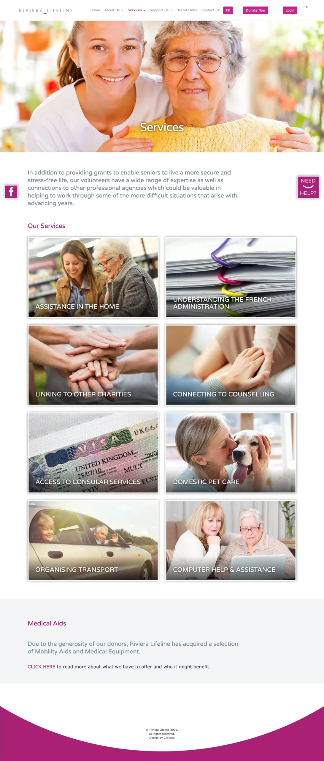 Nonprofit Website Design for Senior Care Services 3