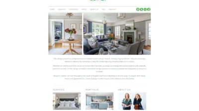Interior Design Website Development for Modern Studio