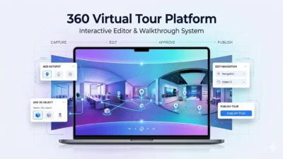 360 Virtual Tour Software Development with Interactive Editor