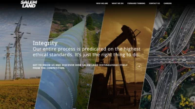 Land Acquisition Website Development for Enterprise Services