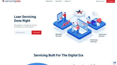 WordPress Loan Servicing Website for Financial Firms