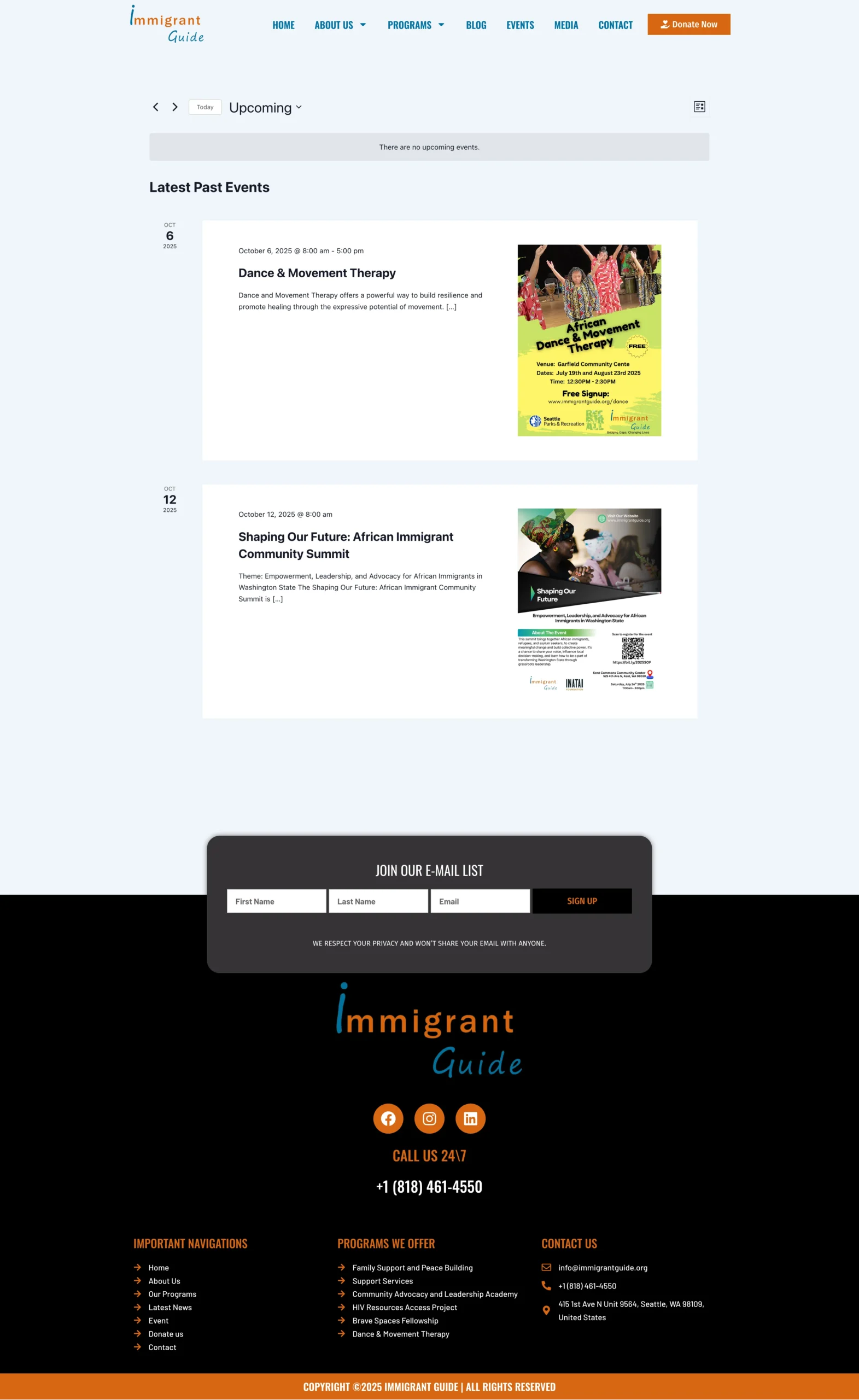 Powerful Nonprofit Website for Immigrant Community Support & Programs 5