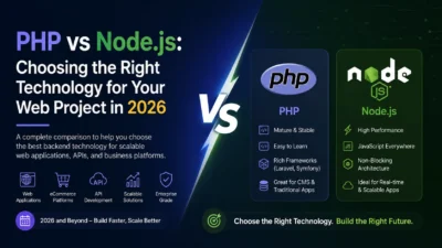 PHP vs Node.js Choosing the Right Technology for Your Web Project in 2026